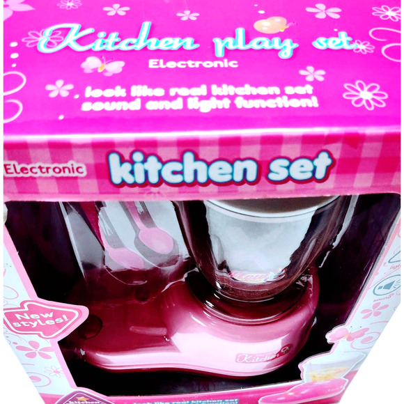 Electronic Pink Kitchen Set for kids ages 3+ - Picture 4 of 5